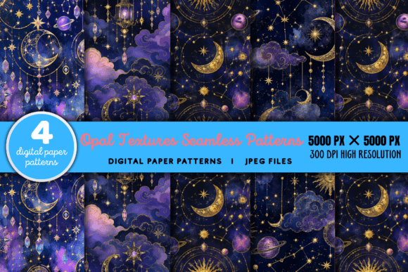 Download Opal Textures Digital Paper Pattern - Premium Bundle