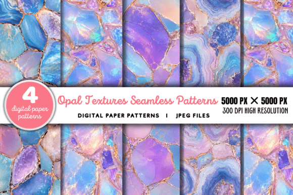 Download Opal Textures Digital Paper Pattern - Premium Resources